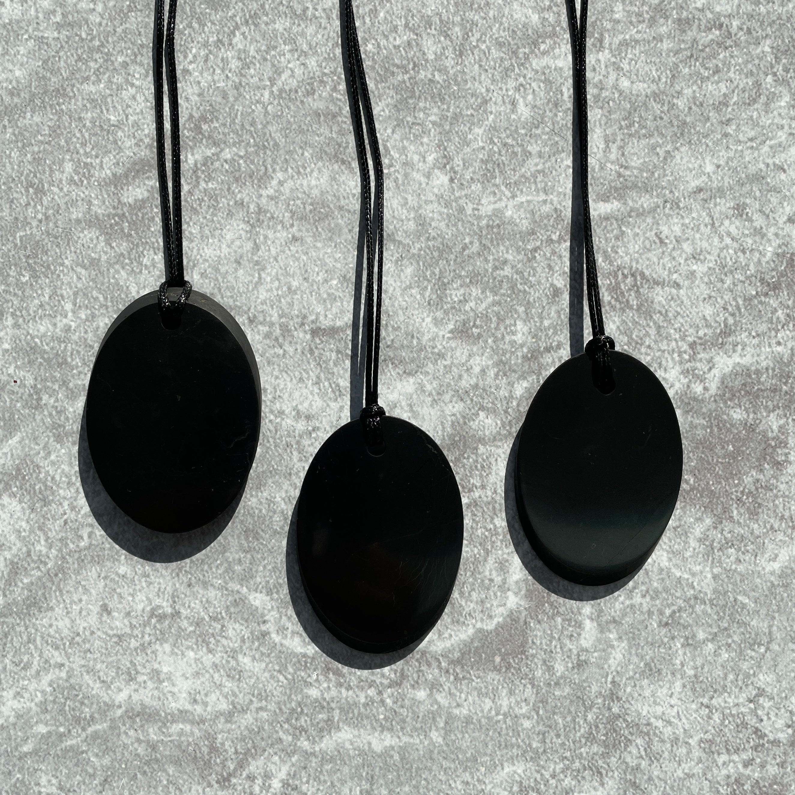 Shungite Necklace - Oval Shungite Necklace - Oval